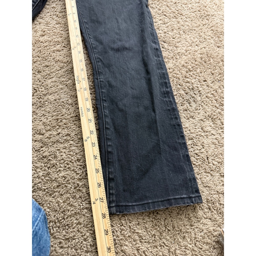 Tom Ford Mens Selvedge Button Fly Denim Jeans Straight Leg Washed Black  34 - Picture 10 of 11